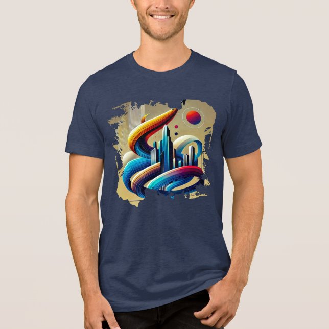 Digitaler T - Shirt - Urban Graffiti (Vorderseite)