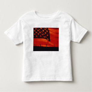 Digitaler Verbund der amerikanischen Flagge Kleinkind T-shirt