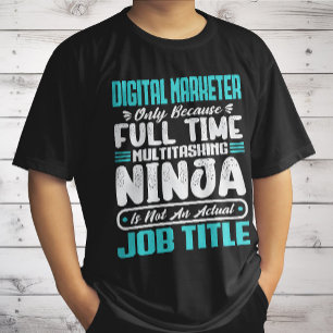 Digitaler Vermarkter Job Titel Beruf Marketing T-Shirt