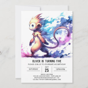 Digitaler Whimsikaffe Geburtstag Einladung