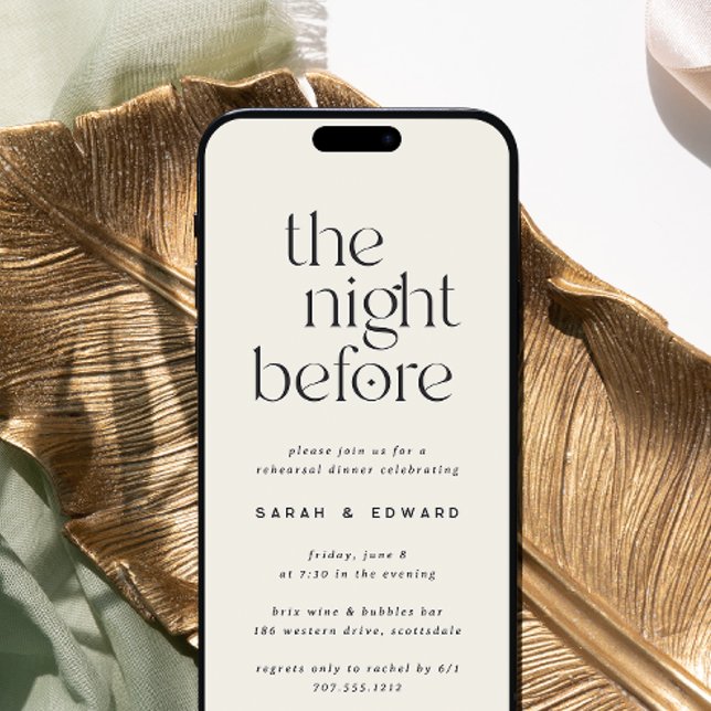 Digitales Abendessen mit Minimalistischer Probe Einladung (Optimized for digital sharing - choose Instant Download)