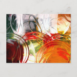 Digitales Abstrakt Postkarte