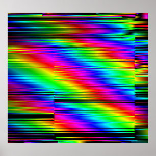 Digitales Abstrakte: Multicolor Graphic Design. Poster