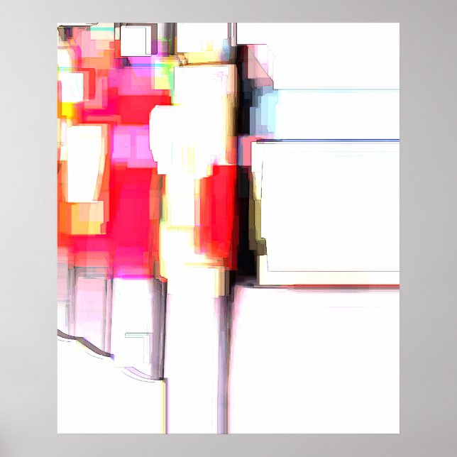 Digitales Abstraktes "Blink" Poster (Vorne)