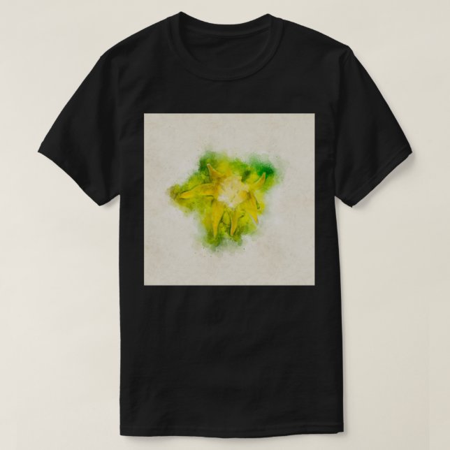 Digitales Bild eines gelben Tomatenblüters T-Shirt (Design vorne)