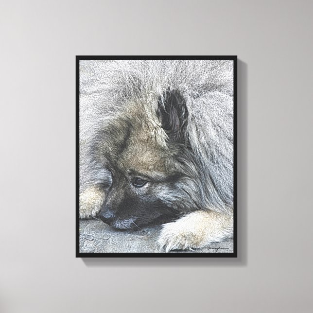 Digitales Bild mit dem Titel "In Frieden mit der W Leinwanddruck (Vorderseite)