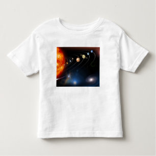 Digitales Bild unseres Sonnensystems Kleinkind T-shirt