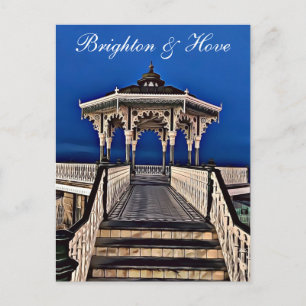 Digitales Bild von Brighton und Hove Bandstand Postkarte