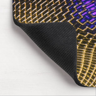 Digitales Geflecht aus sepiatnahem Draht auf Viole Mousepad