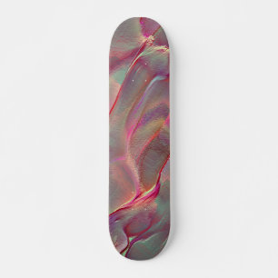 Digitales graues felsiges Satin, Pfirsich oder leb Skateboard