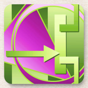 Digitales Kunstdruckbild "Circuit Diagramm", grün  Getränkeuntersetzer