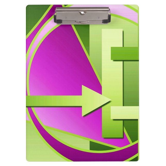 Digitales Kunstdruckbild "Circuit Diagramm", grün  Klemmbrett (Vorderseite)