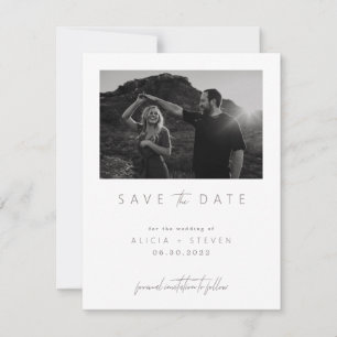 Digitales modernes Minimalistisches Foto Save the  Save The Date