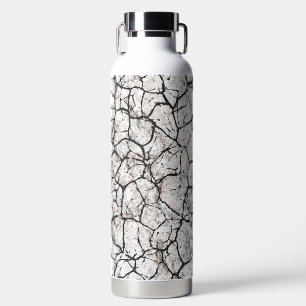 Digitales Muster aus gesprungenem Marmor Trinkflasche