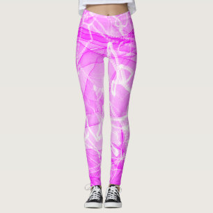 Digitales Papier aus Marmor rosa Leggings