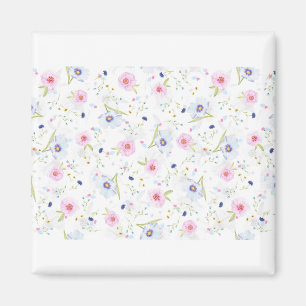 Digitales Papier mit floralen Mustern Magnet