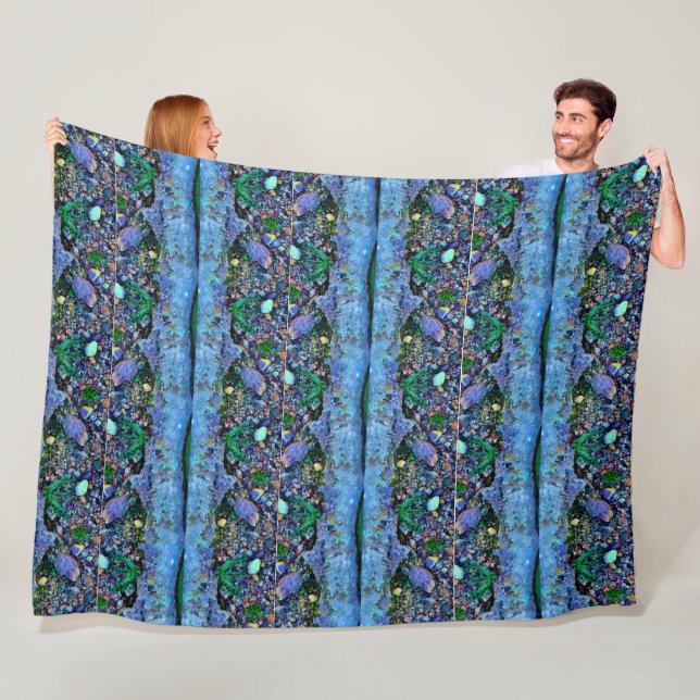 Digitales Pool Water Texture Wasserpapier Fleecedecke (Beispiel)