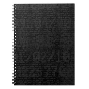 Digitales Schwarz Notizblock