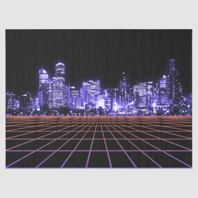 Digitales Stadtnetz Seidenpapier (Vorderseite)