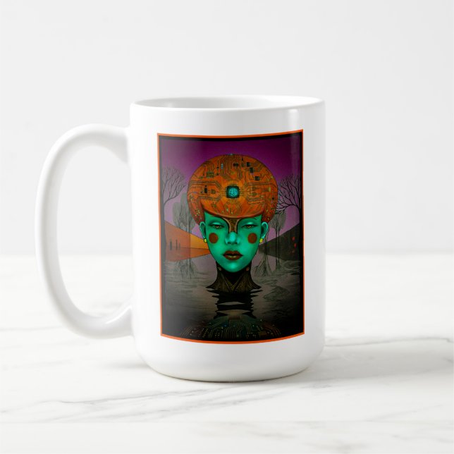 Digitales Träumen Kaffeetasse (Links)
