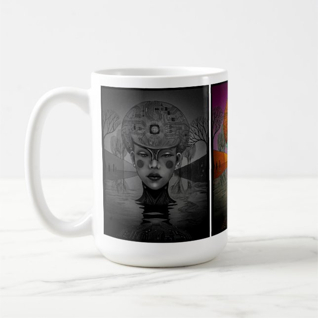 Digitales Träumen Kaffeetasse (Links)
