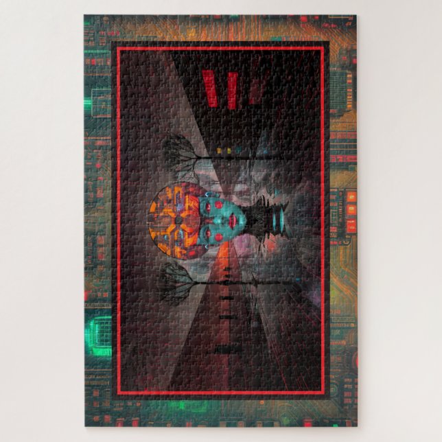 Digitales Träumen Puzzle (Vertikal)
