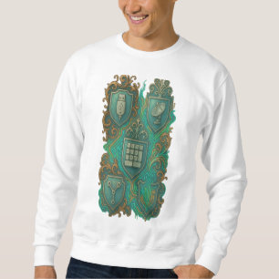 Digitales Wappen - Vintage Tech Royalty Sweatshirt