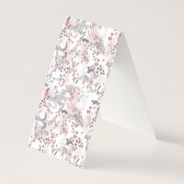 Digitalflorale Muster auf Pastellfarben (Rückseite)