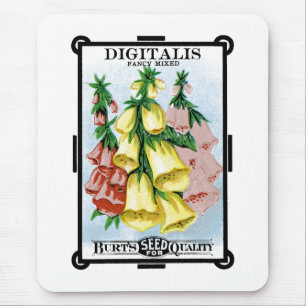 Digitalis-Etikett Mousepad