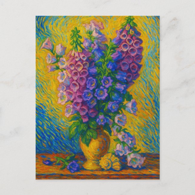 Digitalis Postkarte (Vorderseite)