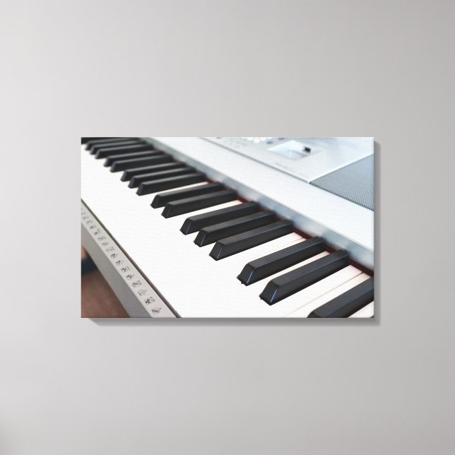 Digitalpiano-Tastatur Leinwanddruck (Vorderseite)