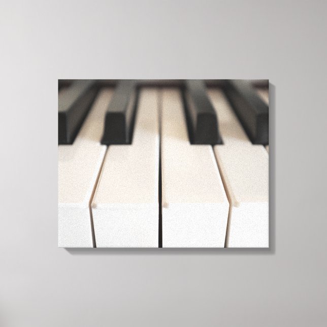Digitalpiano-Tastatur Leinwanddruck (Vorderseite)