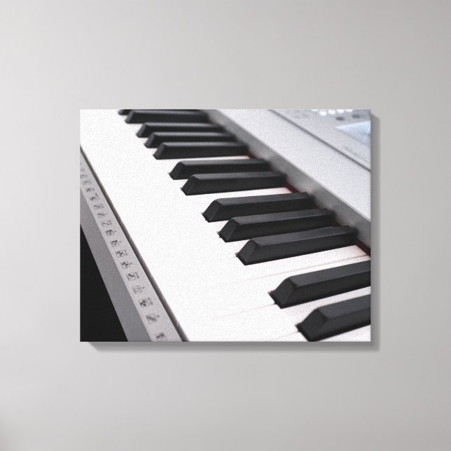 Digitalpiano-Tastatur Leinwanddruck (Vorderseite)