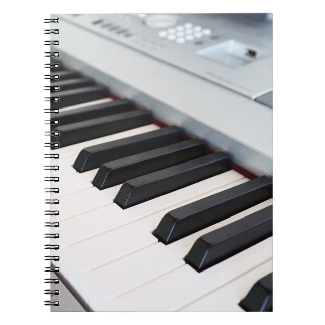 Digitalpiano-Tastatur Notizblock (Vorderseite)