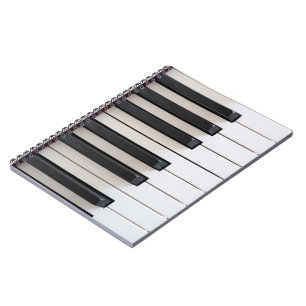 Digitalpiano-Tastatur Notizblock