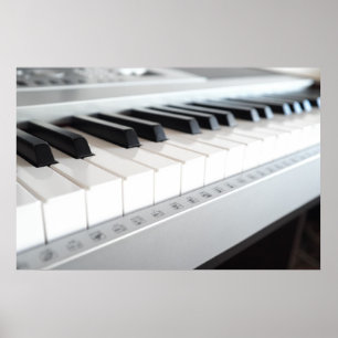 Digitalpiano-Tastatur Poster