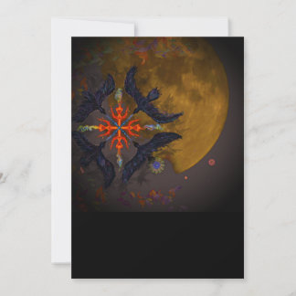 Digitalsurreal für Feuerelemente Feiertagskarte