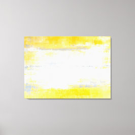 'Digits' Graue und gelbe Abstrakte Kunstkanvas dru Leinwanddruck