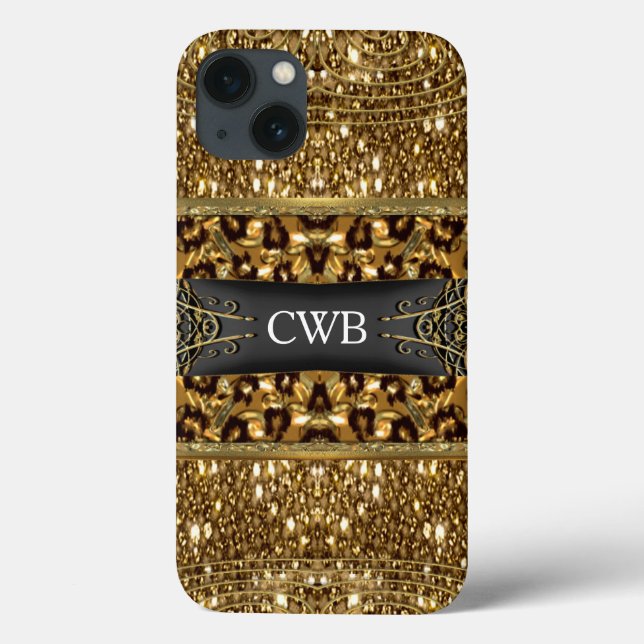 Digloos Chettah Monogramm Case-Mate iPhone Hülle (Rückseite)