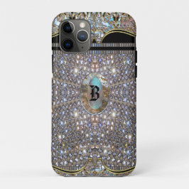 Digloos Elegantes Chic Einziges Monogramm Case-Mate iPhone Hülle