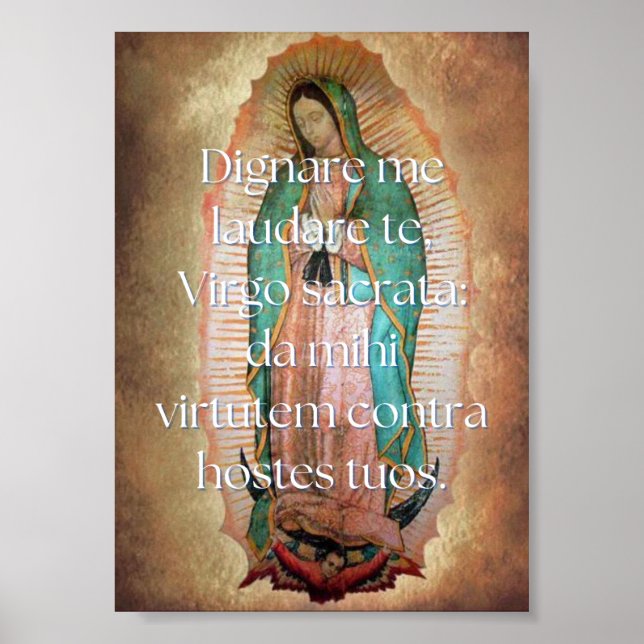 Digne me Print Poster (Vorne)