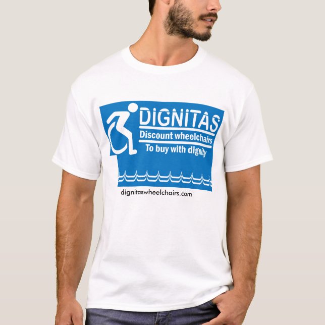 Dignitas Rabatt-Rollstühle T T-Shirt (Vorderseite)