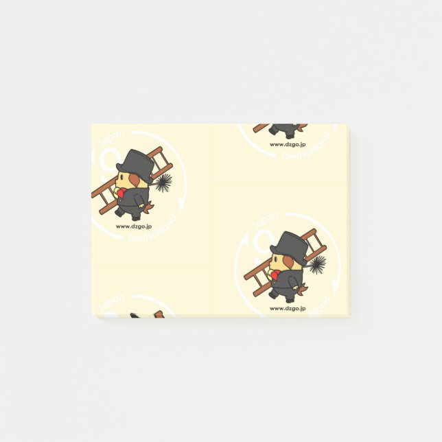 Digo als Schornsteinfeger Post-it Klebezettel (Vorderseite)