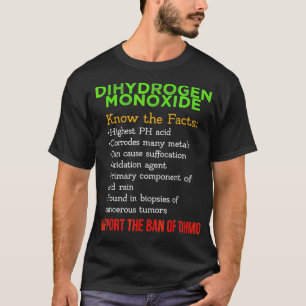 Dihydrogenmonoxid-Bewusstsein Unterstützung des D T-Shirt