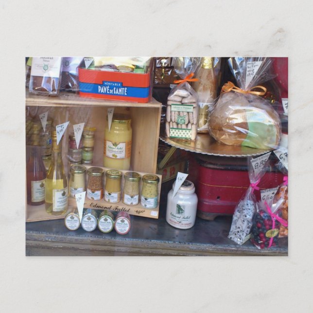 Dijon, Fenster Shop Postkarte (Vorderseite)