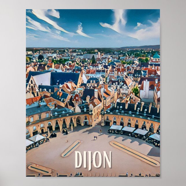 Dijon Foto Vintage Poster (Vorne)