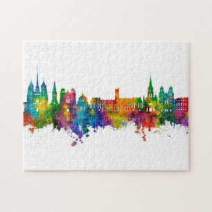 Dijon France Skyline Puzzle