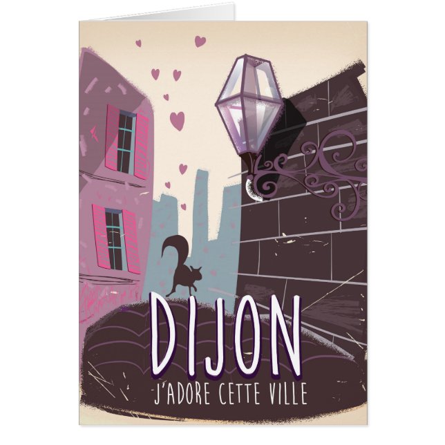 Dijon France Vintage Reiseplakat (Vorne)