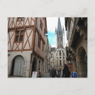 Dijon, schmale Straßen Postkarte