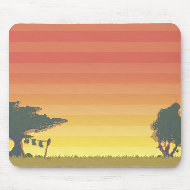 Dikdik - Sonnenuntergang Mousepad (Vorne)